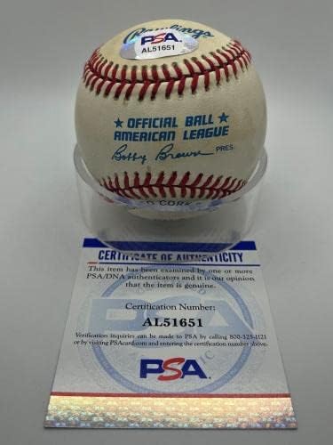 Боб Лемон Кливланд Индианс Подписа Автограф Официален Представител на MLB Бейзбол PSA DNA * 51 от Бейзболни