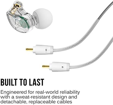 Мониторные слушалки MEE audio M6 PRO за музиканти, модел 2-ро поколение с подобрен звук, заушники с паметта