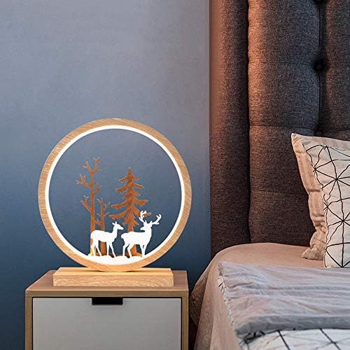 GUOCC Модерна минималистичная led нощна лампа за Спални, креативна настолна лампа с елен от Смола, настолна