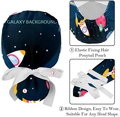 Работна Шапка Universe Planet Galaxy с Потни Лента, Регулируеми шапки, Пищната Шапка