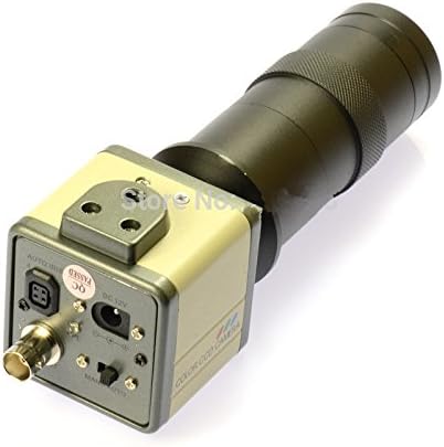 800TVL 130X Микроскоп Индустриална Камера BNC/AV Изход + 4,3 LCD монитор + Притежателя влакчета + Обектив с