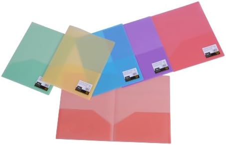 Олекотена папка Filexec с два джоба, опаковка от 12 броя, различни цветове (50043-3120)