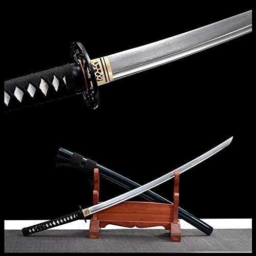 GLW Нож за Ръчно Коване Сгъваема Стоманена Blade Японски Самурайски Меч Катана С Пълна Остър Нож