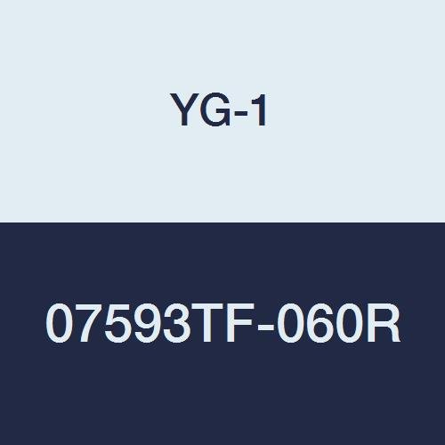 Торцевая fresa YG-1 07593TF-060R с твердосплавным радиус на ъгъла с 4 надлъжни Канала, Обичайната дължина, YG: