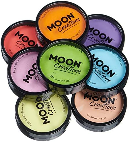 Професионална боя за лице и тяло Cake Pots от Луната Creations - Набор от цветове, Светлини - Професионална