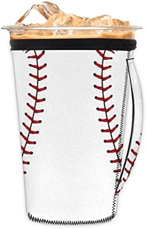 Бейзболен за многократна употреба Ръкав за Кафе Чаши С Лед, Бейзбол Текстурные Изолационни Ръкави с Дръжка за