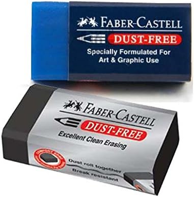 2 Комбинации ластиков за моливи Faber-Castell, не съдържат прах (отлично, ще бъдат изтрити и са специално разработени,