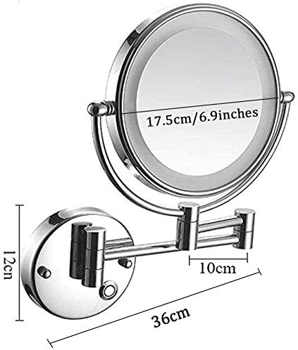 Z Създаване на Дизайнерско Огледало за тоалетка маса Огледало за грим с 10-кратно/1x увеличение с led подсветка