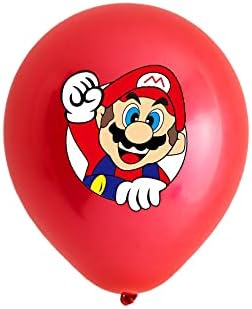20 бр. балони Марио, аксесоари за парти в чест на рождения ден на Марио, украса за парти в чест на рождения