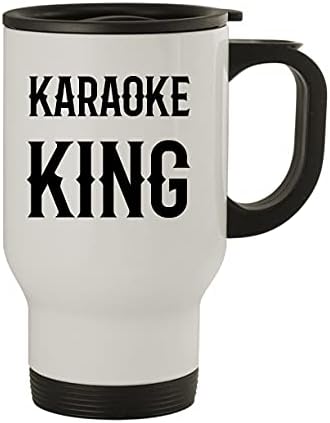 Molandra Products Karaoke King - Пътна Чаша от Неръждаема Стомана за 14 грама, Сребриста