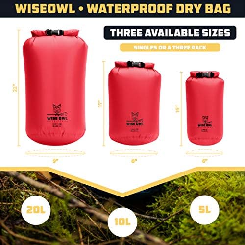 Водоустойчива чанта за сушене на Wise Owl Outfitters - Напълно погружаемые свръхлеки херметически водоустойчива
