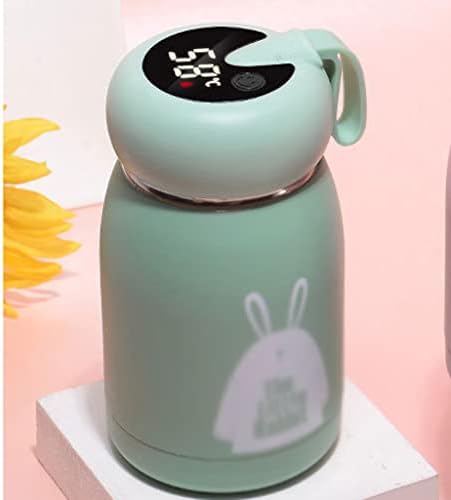 Термос за кафе с led дисплей на температурата на бутилката за вода от неръждаема стомана (Цвят: зелен, размер: