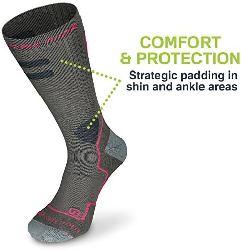 Високоефективни Дамски чорапи Rollerblade за каране на ролкови кънки, Мультиспортивные, Тъмно Сиво и розово