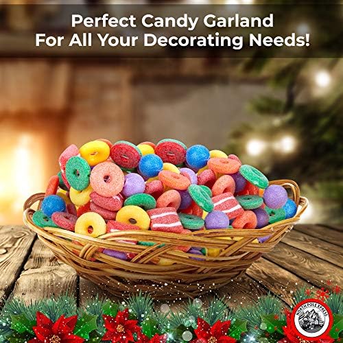 9-Подножието Пластмасов Бонбони Спасителен Кръг Gumdrop Топка на Коледна Гирлянда | Брилянтна коледа Коледа