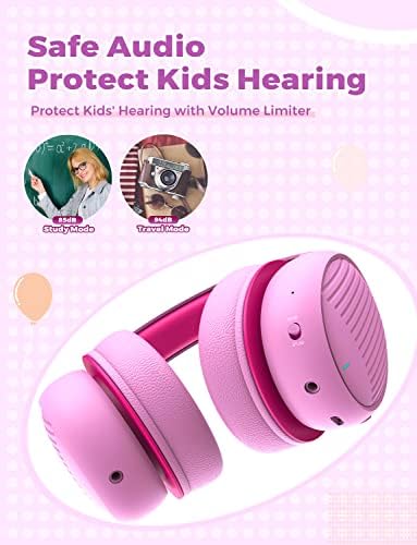 Детски слушалки gorsun Premium с ограничена силата на звука на 85/94 db, Безжични Слушалки за децата на училище,