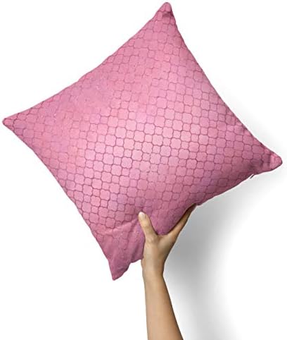iiRov Blushed Pink Morrocan Pattern - Индивидуален Декоративен Начало Декор На закрито или На открито, Калъфка