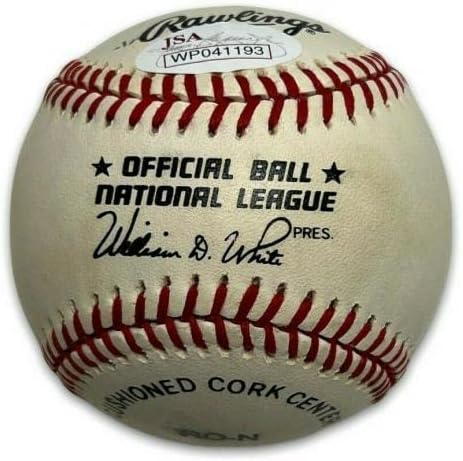 Томи Дейвис подписа договор с Националната купа бейзбол НЛБ срещу 63/65 W. S. Champs JSA - Бейзболни топки с автографи