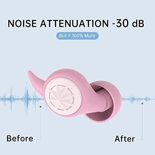 Тапи за уши за многократна употреба за намаляване на шума, меки силиконови тапи за уши за спане, 2 двойки, 8