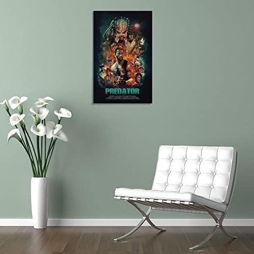 Плакат на Сериала, Постери на филми, 24x36 Хищник (1), Стенни Щампи върху Платното за Декор на стени, Декорация