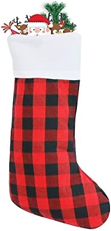 XIOS 2022 Коледни Чорапи Latticework Коледни Чорапи Бяло Плюшевое Украса Класически Персонализирани Големи Чорапи