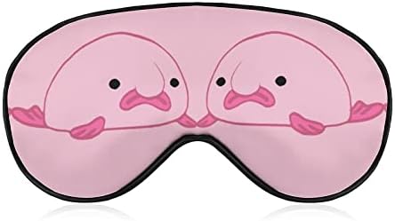 Най-забавната Звезда на Розовата Риба-Капка Blobfish Мека Маска За Сън, Калъф за Очи за Сън с Превръзка на очите,