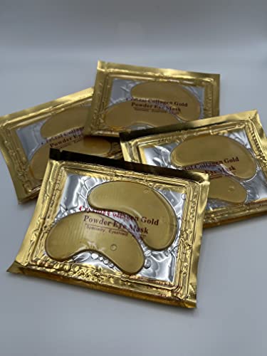 Помощ с кристаллическим колаген 24-каратово Злато под очите, 7 чифта в кутия за подарък