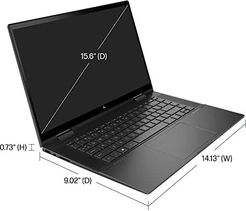 Най-новият лаптоп HP 2022 Envy 2-в-1, Сензорен екран 15,6 FHD IPS, 6-ядрен процесор AMD Ryzen 5 5625U (Beat