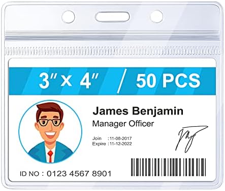 10 Опаковки, Прозрачни за притежателите на бейджей, богати и дебели притежателите на лични карти, за бейджей
