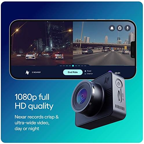 Видеорекордер Nexar Beam GPS | Предна HD video recorder | Модел 2022 година | SD карта обем 256 GB в комплект