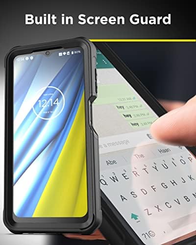 Колан за носене Falcon Shield в портативни случай за Samsung Galaxy A13 5G с вградена защита на екрана и клип за кобур (черен)