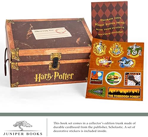 Juniper Books Хари Потър в опаковка: издание на Замъкът и бухал | 7 Тома Книжен, определени в твърди корици