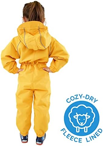 Детски дъждобран JAN & JUL ' Cozy-Dry с регулируема засаждане, водоустойчив, на лигавицата на руното