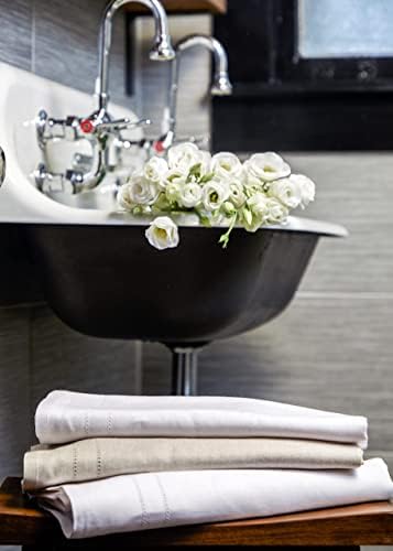 Кърпи за баня Solino Home Linen – 30 x 54 инча Лесно Естествена кърпи за баня от чиста ленена кърпа – Изработено