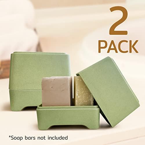 [2] Бамбук държач за сапун Impresa подходящ за блокчета с шампоан и балсам Ethique - Държач за сапун за блокчета