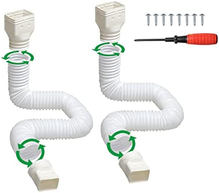 Пълнители канализационна тръба за водосточного канавката IFLYTEL, Гъвкави от 21 до 60, удължителен кабел за водосточни тръби в 2 комплекта / Разъемная конструкция / Качес