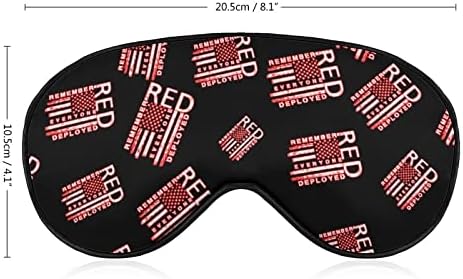 Не забравяйте, че Всички са Използвали Червена Маска за сън Friday Eye Mask с Регулируема Каишка и Превръзка