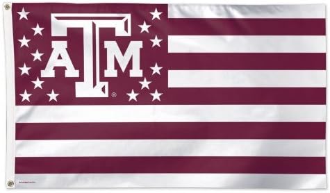 NCAA Texas A & M University 11083115 Луксозен флаг, 3 x 5'