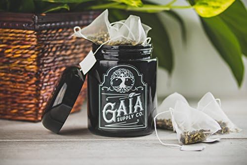 Gaia Supply Co Life Jar, 250 мл - Сверхпрочное Лилава стъкло - Контейнер за съхранение на храни, билки, продукти