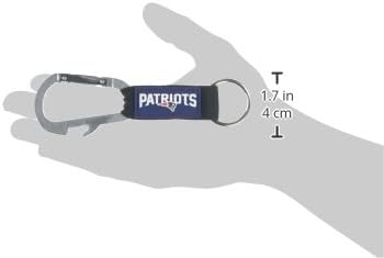 Верижка За ключове с Карабинер NFL New England Patriots, Тъмно синьо, Един Размер
