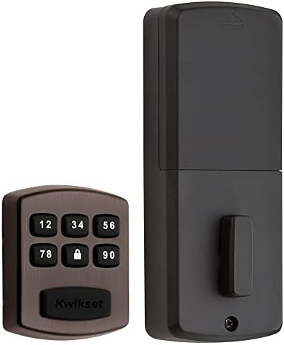 Kwikset 99050-004 Модел 905 Value Lock Бесключевой Вход с Електронна Клавиатура, Засовной Система за Заключване
