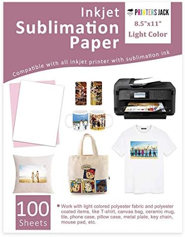 Комплект за пренасяне на тениски, сублимационен печат на хартия с размери 8,5 x 11 инча, 100 Листа и Двете мастила