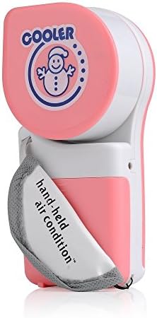 Happykueen Mini Супер Ръчно Вентилатор за охлаждане без звук USB/Батерия за спорт на открито (розов)