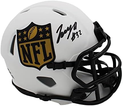 Тревейон Хендерсън Подписа мини-Каска NFL Speed Lunar Mini - Мини-Каски NFL с автограф