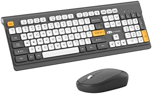 Комбинирана Безжична клавиатура и мишка в стил пишеща машина, Беззвучная клавиатура с 2,4 G и 104 от клавиши,