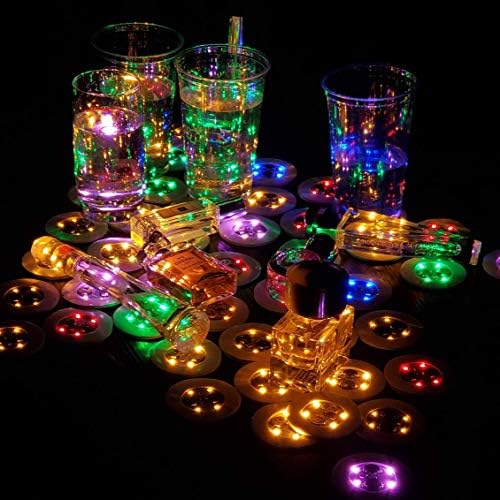 Светещи чаши за партита със собствените си ръце, Светлинна стикер, Залепваща led поставка за партита, Домашно