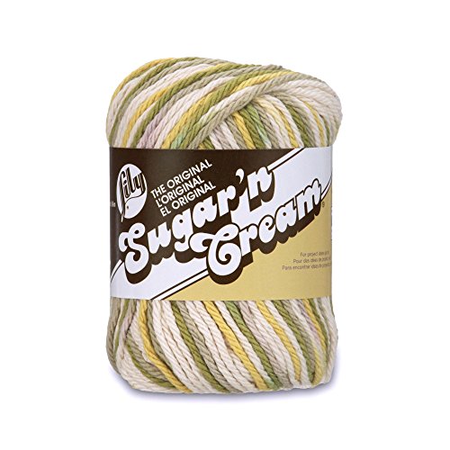 Лили Sugar 'N Cream Оригиналната прежда Омбре, 2 унция, като средният размер на 4, памук, Гуакамоле - Машинно