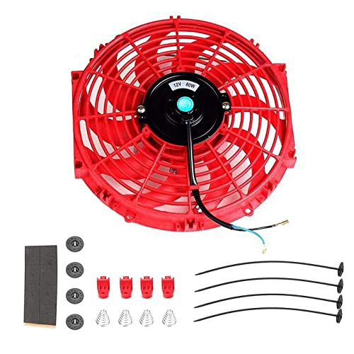 Gooeap 10 Инча Тънък Вентилатор push-pull Електрически Вентилатор за Охлаждане на Радиатора 12 80 W 800 CFM