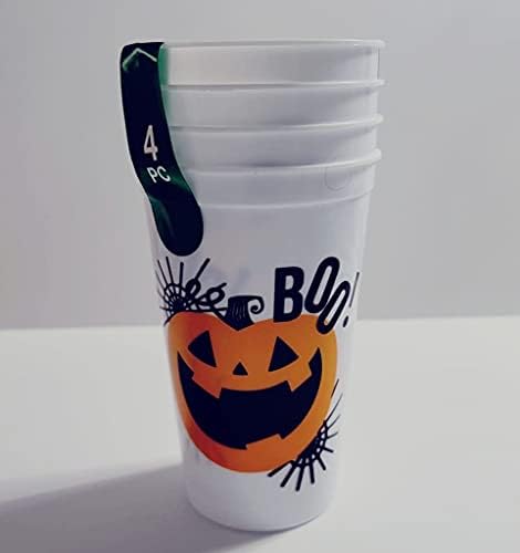 Чашки за Хелоуин ST, Пластмасова Чаша Happy Halloween е за партита и за ежедневна употреба, Комплект от 16 Чаши,