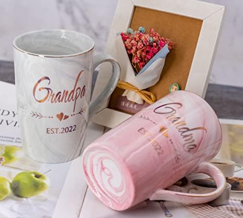 Чаши Mugpie за баби и дядовци EST 2022 - Обявяване на нови Подаръци за баби и дядовци, Набор от кафе на steins