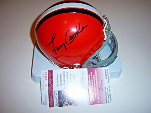 Лари Чонка Сиракузский Оранжист, маями Долфинс, Последният мини-каска с автограф от Jsa / coa - Мини-каски NFL